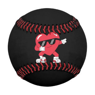 Dabbing Heart Funny Gifts Valentines Day Baseball