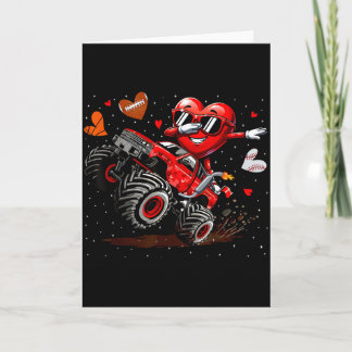 Dabbing Heart Monster Truck Baseball Football Men  Card