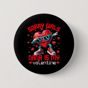 Dabbing Heart Sorry Girls Nana Valentine Building 6 Cm Round Badge