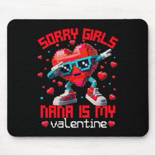 Dabbing Heart Sorry Girls Nana Valentine Building Mouse Pad