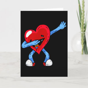 Dabbing Heart T Shirt For, Birthday Or Valentines Card