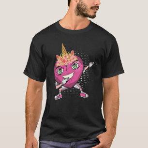 Dabbing Heart Unicorn flower crown smile love Vale T-Shirt