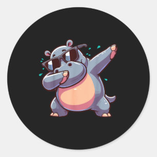 Dabbing Hip  Classic Round Sticker