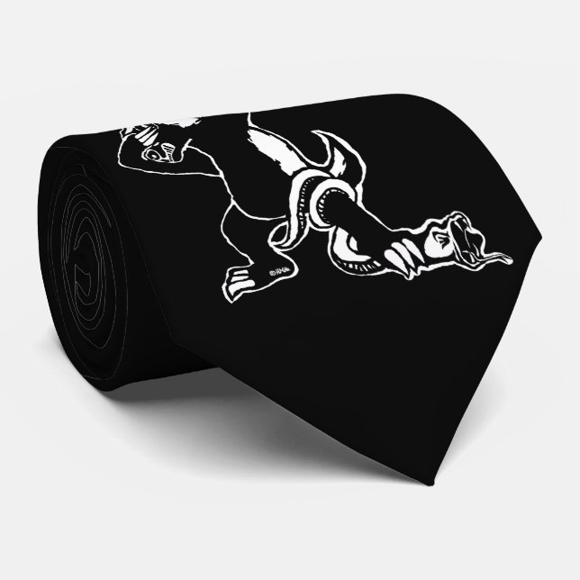 Dabbing Honey badger Tie (Rolled)