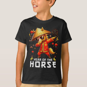 Dabbing Horse Lunar Chinese New Year Of The Horse  T-Shirt