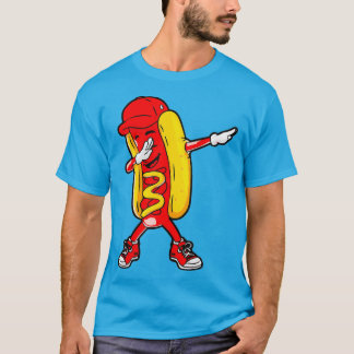 Dabbing Hot Dog Doing Hip Hop Dab Dance Funny T-Shirt