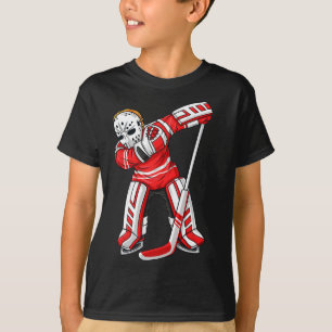 Dabbing Ice Hockey Player Fun Boys Girls Kids Dab  T-Shirt