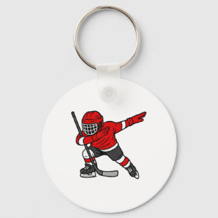 Dabbing Ice Hockey Player Sports Athlete Dab Dance Key Ring