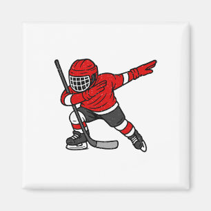 Dabbing Ice Hockey Player Sports Athlete Dab Dance Magnet