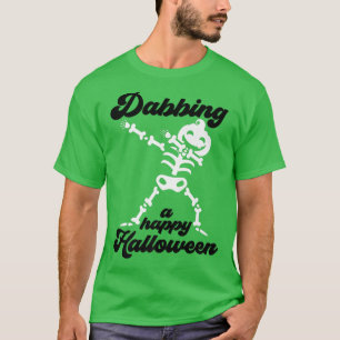 Dabbing Jack O Lantern Skeleton T-Shirt