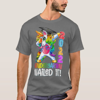 Dabbing Kindergarten Unicorn Graduation Class 2022 T-Shirt