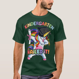 Dabbing Kindergarten Unicorn Graduation Class It T-Shirt