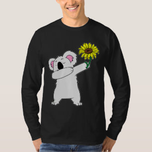 Dabbing Koala Bear Sunflower Autism Awareness T-Shirt