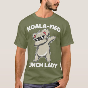 Dabbing Koala Lunch Lady Funny Animal Puns Gift T-Shirt