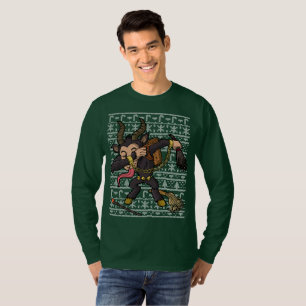 Dabbing Krampus Ugly Christmas Sweater