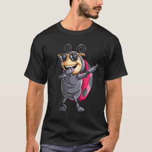 Dabbing Ladybug Small Flying Insect Creature Colle T-Shirt
