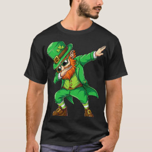 Dabbing Leprechaun Funny Gifts Men Kids Boys St Pa T-Shirt