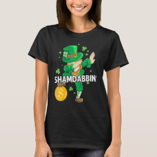 Dabbing Leprechaun Irish Clover St Patrick's Day S T-Shirt