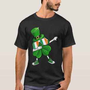 Dabbing Leprechaun Shamrock St Patrick s Day Boys T-Shirt