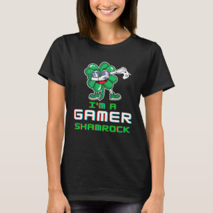 Dabbing Leprechaun St Paddy's Day Video Gaming Quo T-Shirt