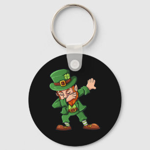 Dabbing Leprechaun St Patrick's Day Dab Boys Girls Key Ring