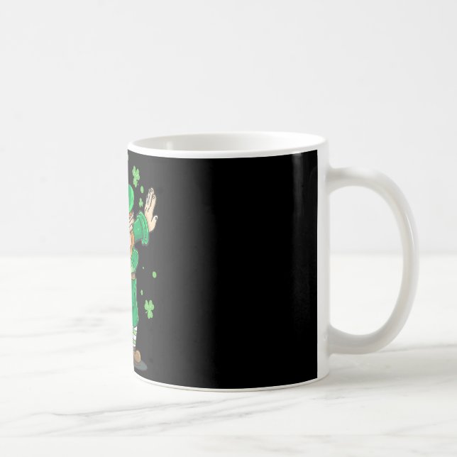 Dabbing Leprechaun St Patricks Day Funny Irish Kid Coffee Mug (Right)