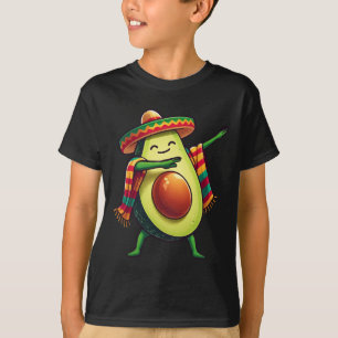 Dabbing Mexican Poncho Avocado Cinco De Mayo 1  T-Shirt
