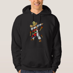 Dabbing Mexican Poncho Cinco De Mayo Boys Men Hoodie