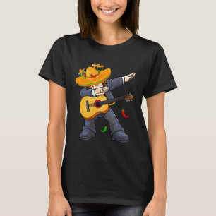 Dabbing Mexico Mariachi & Guitar Cinco De Mayo Boy T-Shirt