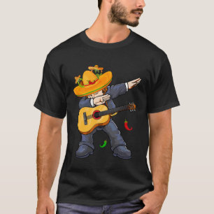 Dabbing Mexico Mariachi & Guitar Cinco De Mayo Boy T-Shirt