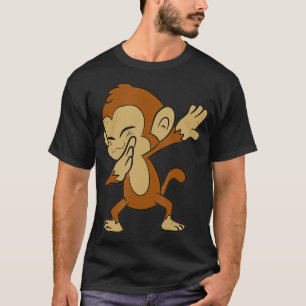 Dabbing Monkey Animal Ape Cute Monkey  T-Shirt