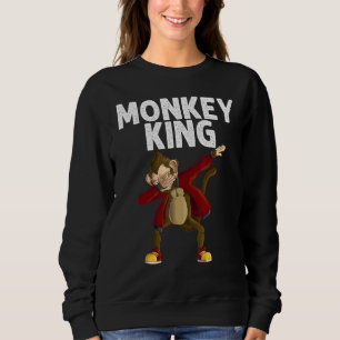 Dabbing Monkey For Men Grandpa Dad Monkey Sweatshirt