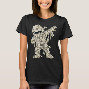 Dabbing Mummy Halloween Boys Girls Kids Fun Dab T-Shirt