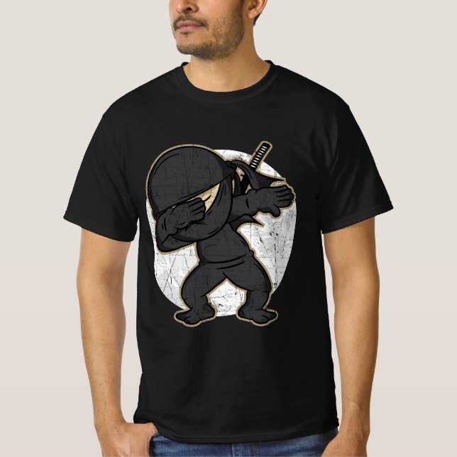 Dabbing Ninja - Martial Arts Ninja Warrior T-Shirt (Front)