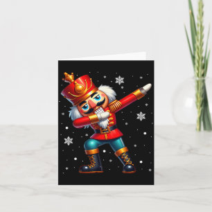 Dabbing Nutcracker Christmas Costume Matching Fami Card