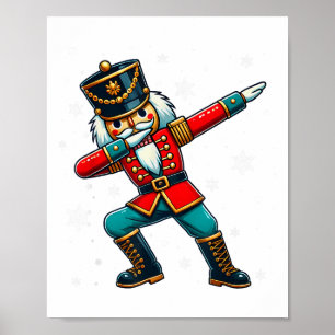 Dabbing Nutcracker Christmas Costume Matching Fami Poster