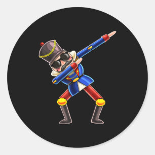 Dabbing Nutcracker Christmas Costume Nutcracker Gi Classic Round Sticker