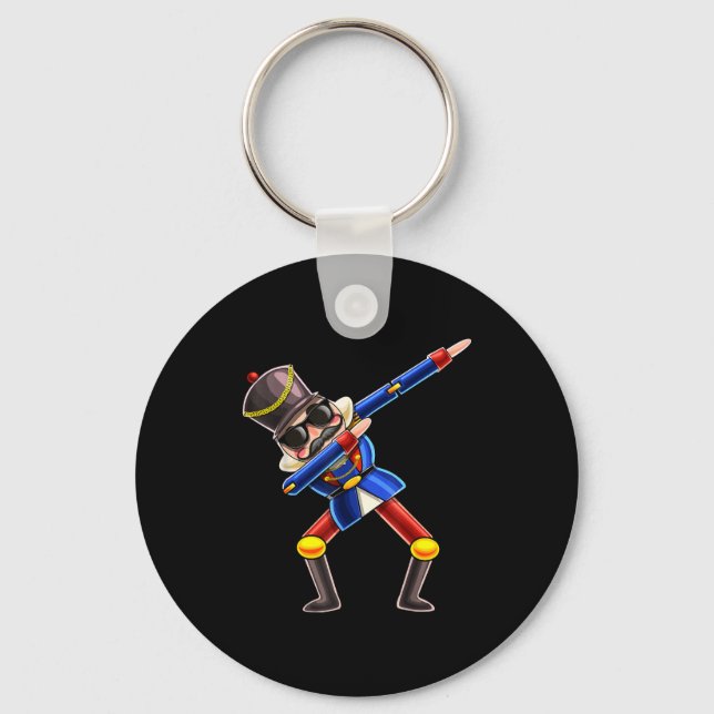 Dabbing Nutcracker Christmas Costume Nutcracker Gi Key Ring (Front)