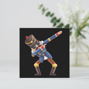 Dabbing Nutcracker Christmas Holiday Card