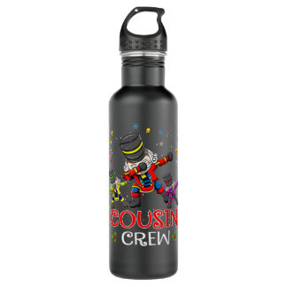 Dabbing Nutcracker Cousin Crew Christmas Family Ma 710 Ml Water Bottle