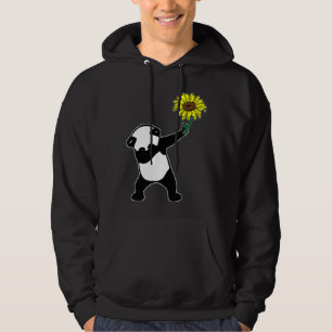 Dabbing Panda Bear Sunflower Autism Awareness Hoodie