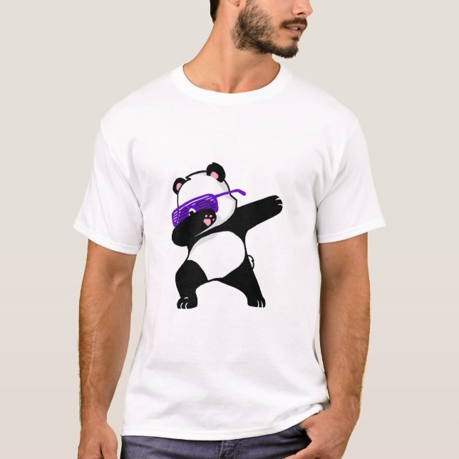 Dabbing Panda Dabing Cute Funny kids adults T-Shirt (Front)