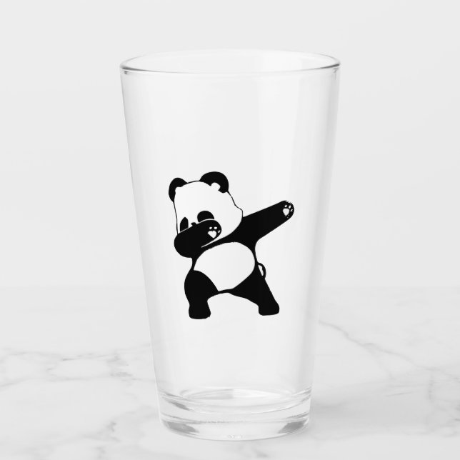 Dabbing Panda  Glass (Front)