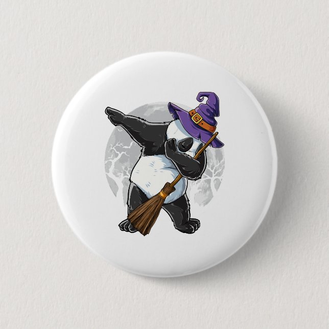 Dabbing Panda Halloween Shirts, Halloween 2021 6 Cm Round Badge (Front)