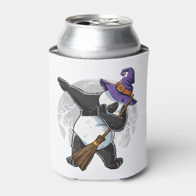 Dabbing Panda Halloween Shirts, Halloween 2021 Can Cooler (Can Front)