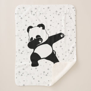 Dabbing Panda Sherpa Blanket