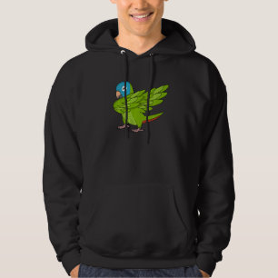 Dabbing Parrot I Blue crowned Conure Hoodie