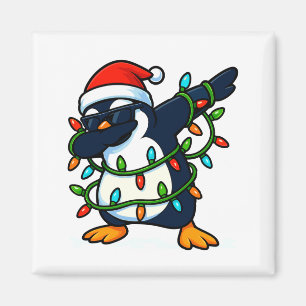 Dabbing Penguin Christmas Girls Xmas Lights Boys C Magnet