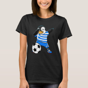 Dabbing Penguin Greece Soccer Fans Jersey Football T-Shirt