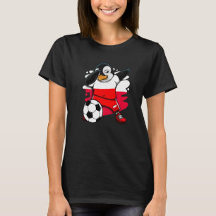 Dabbing Penguin Poland Soccer Fans Jersey Football T-Shirt